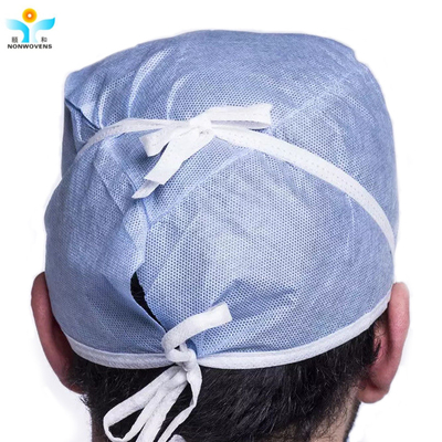 Hospital Non Woven Fabric Hair Net Cap Covers Disposable For Nurse And Doctor