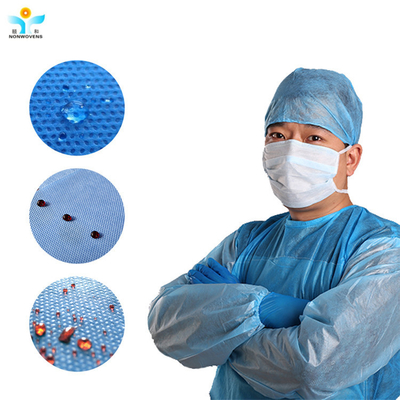 Polypropylene Nonwoven Fabric 260gsm For Medical Wrapping Anti Bacteria 40 / 50 / 60g